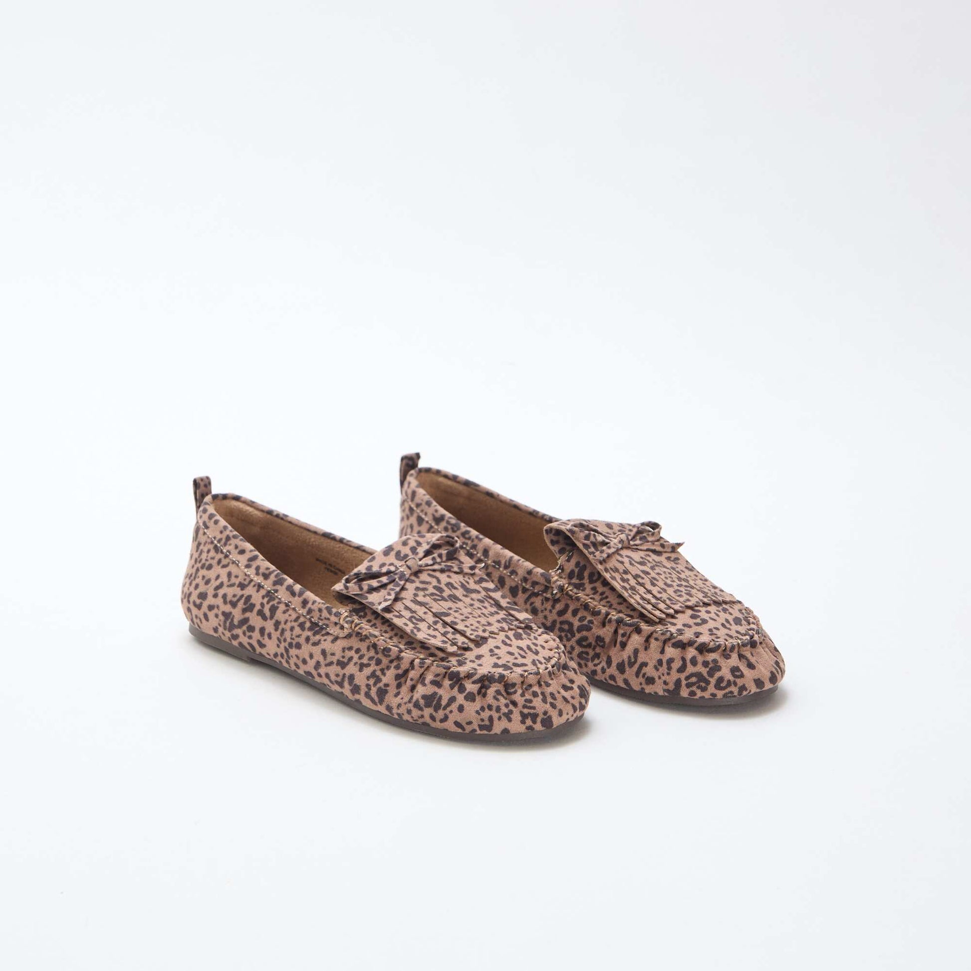 Mocassins léopard en suédine LéOPARD