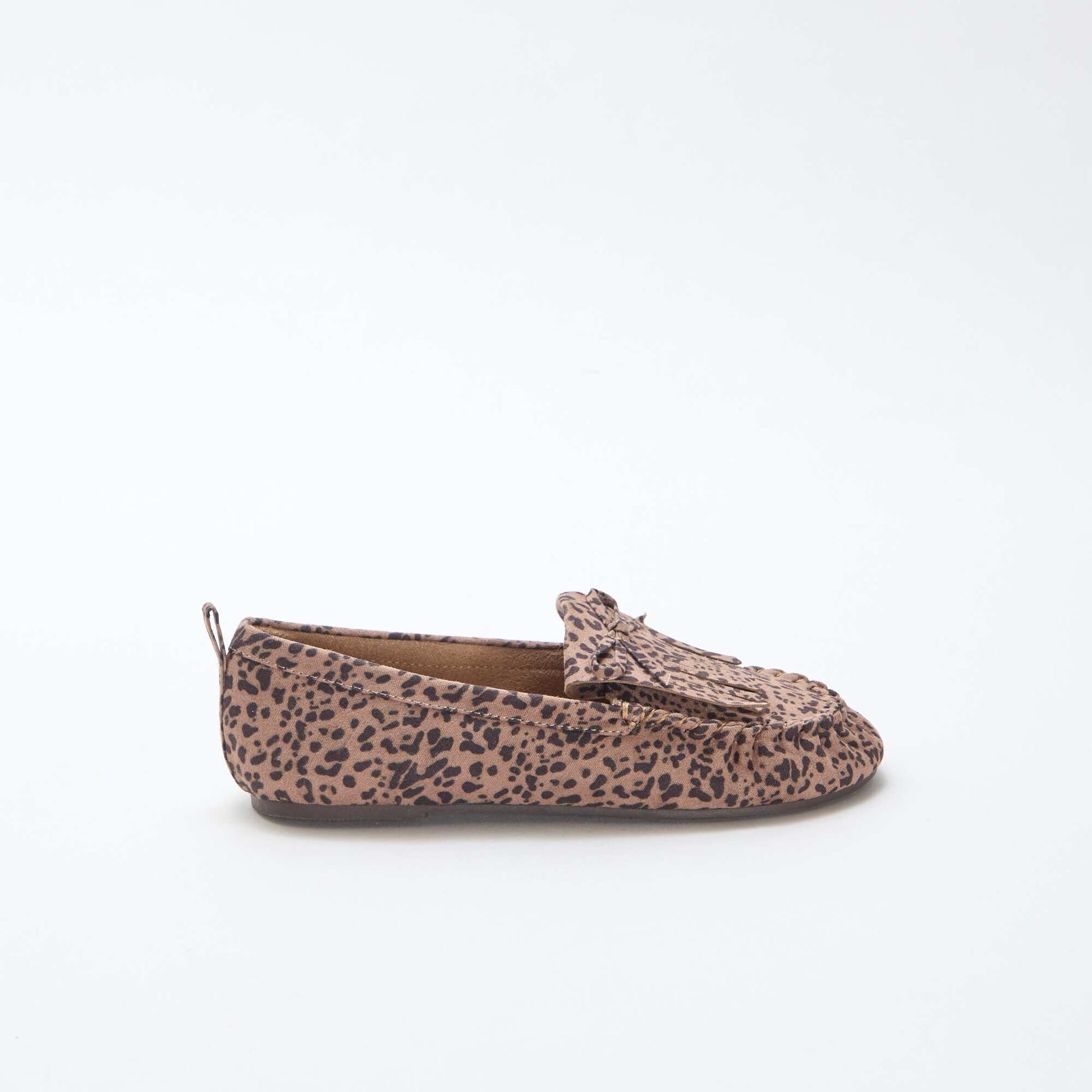 Mocassins léopard en suédine LéOPARD