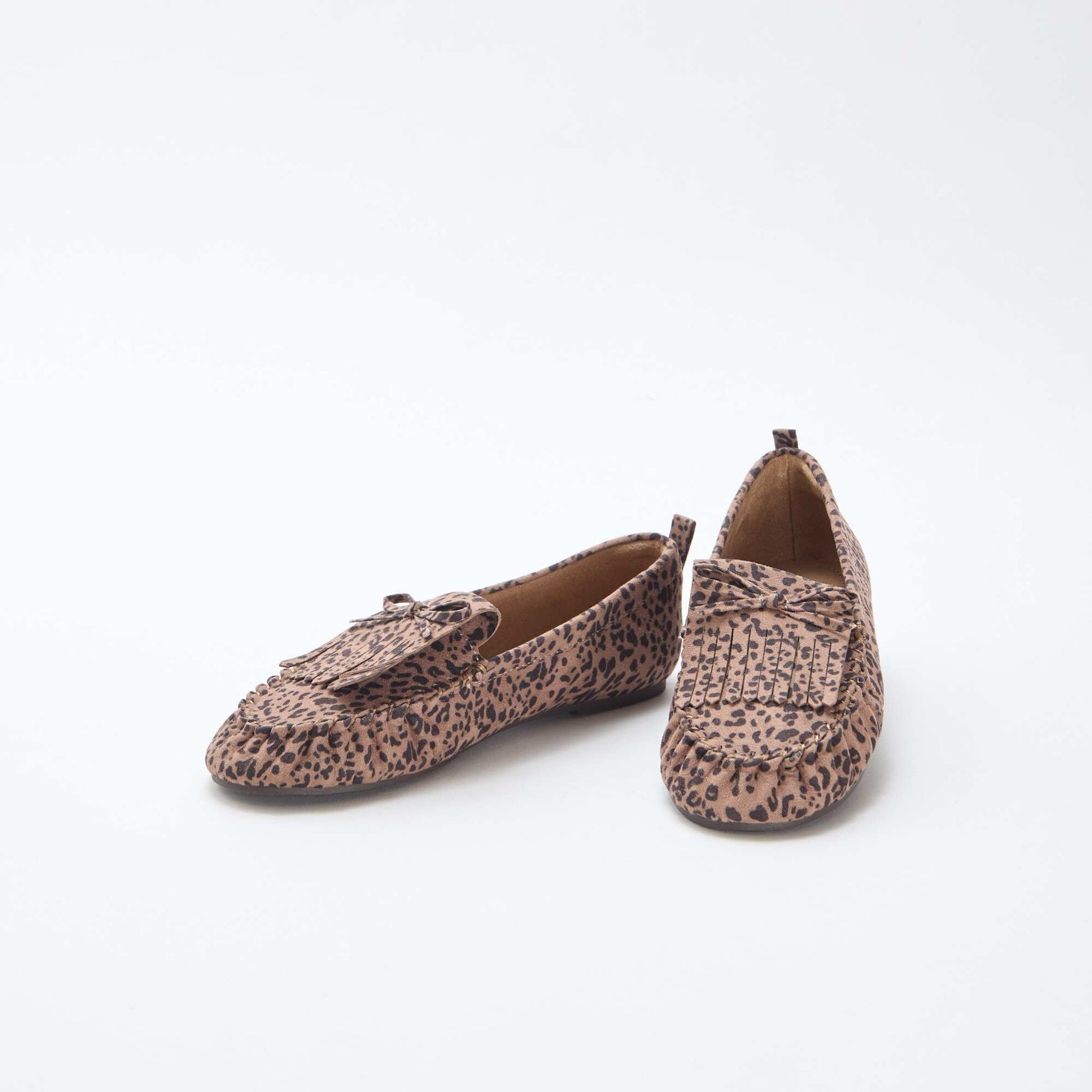Mocassins léopard en suédine LéOPARD