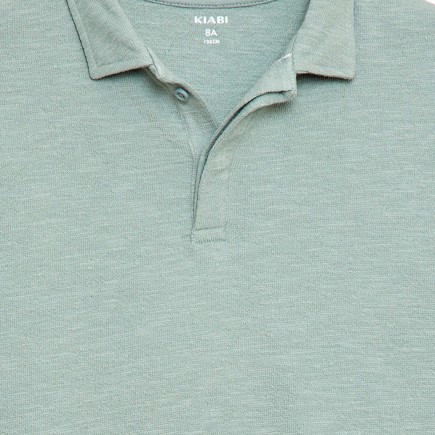 T-shirt polo BLEU VERT