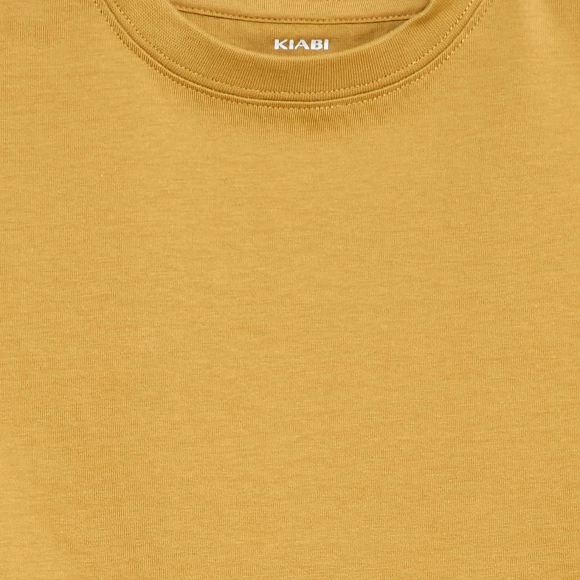 T-shirt en coton premium JAUNE