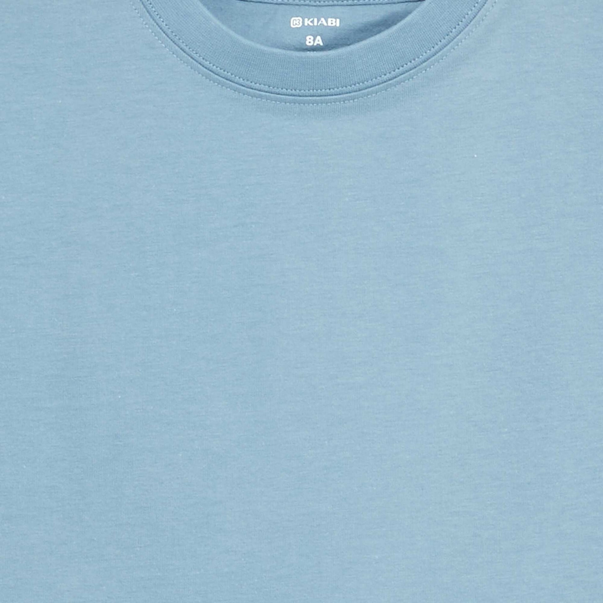T-shirt en coton premium BLEU