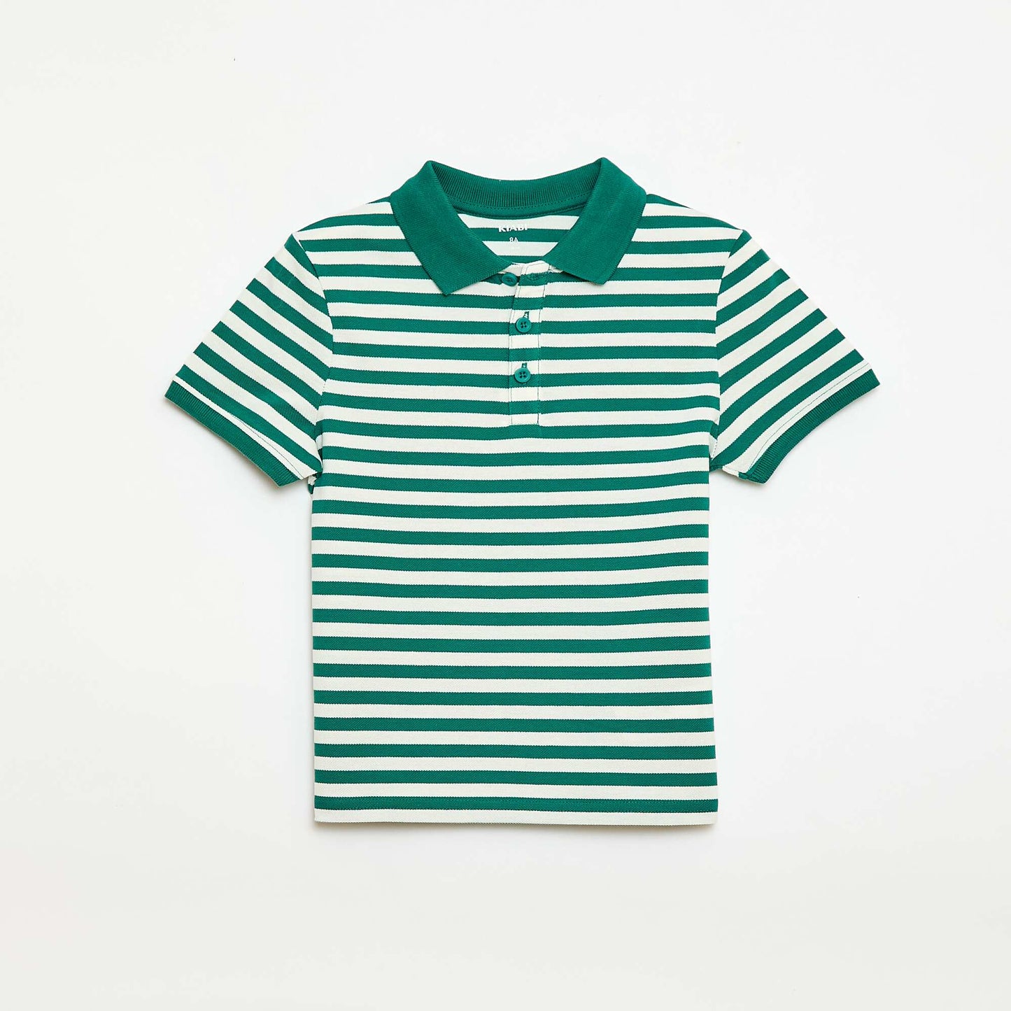 Polo à manches courtes en piqué de coton VERT