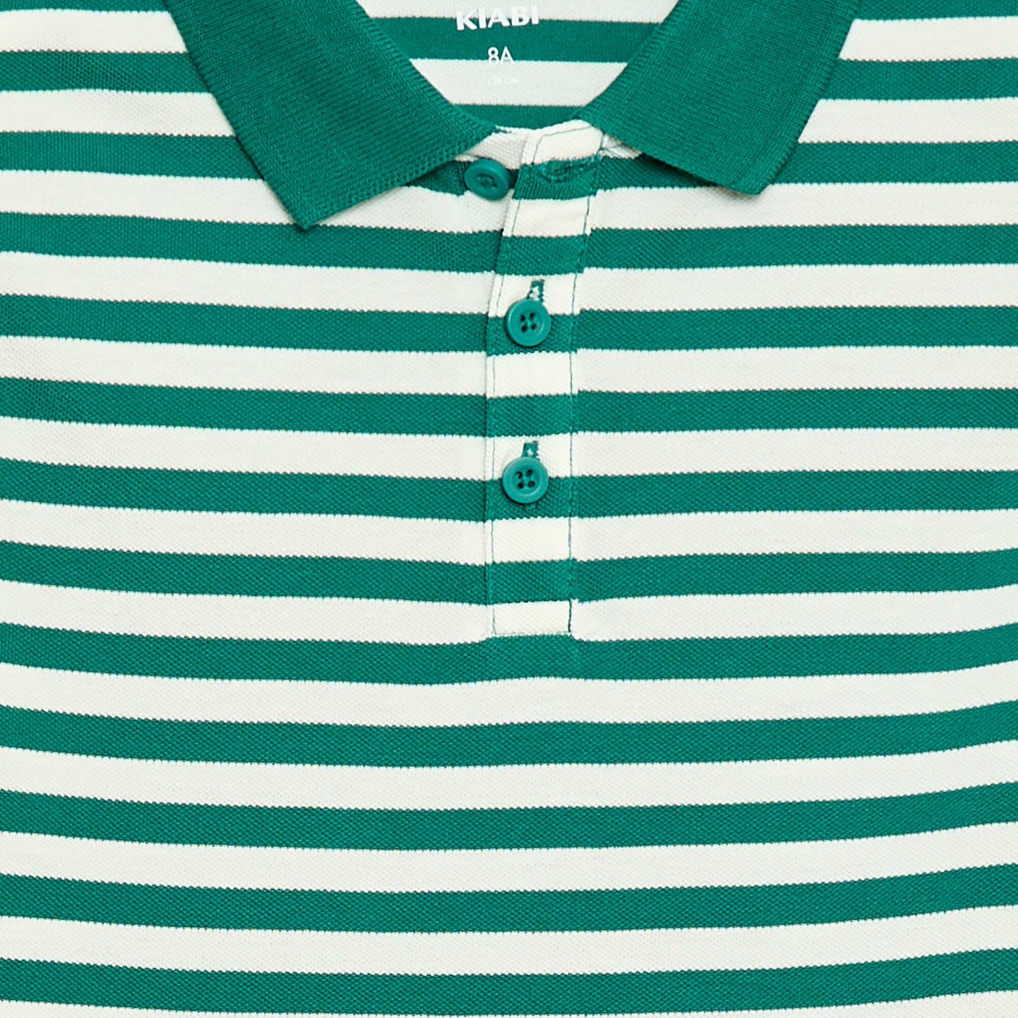 Polo à manches courtes en piqué de coton VERT