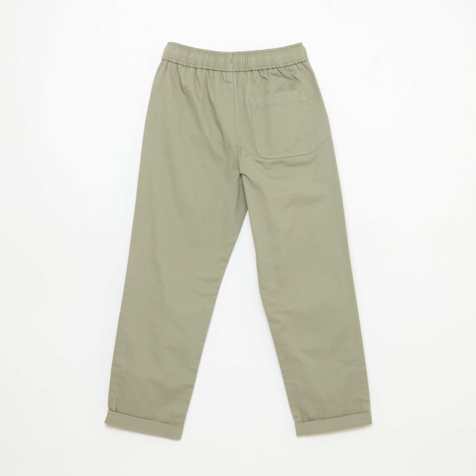 Jogpant uni avec ourlets VERT