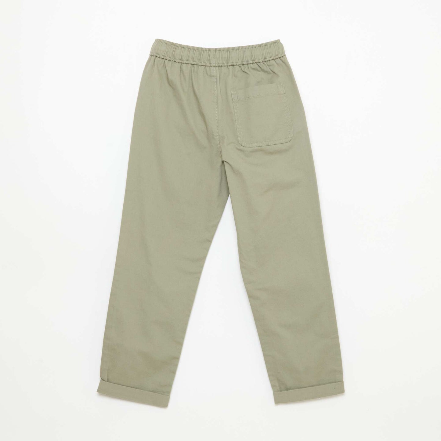 Jogpant uni avec ourlets VERT
