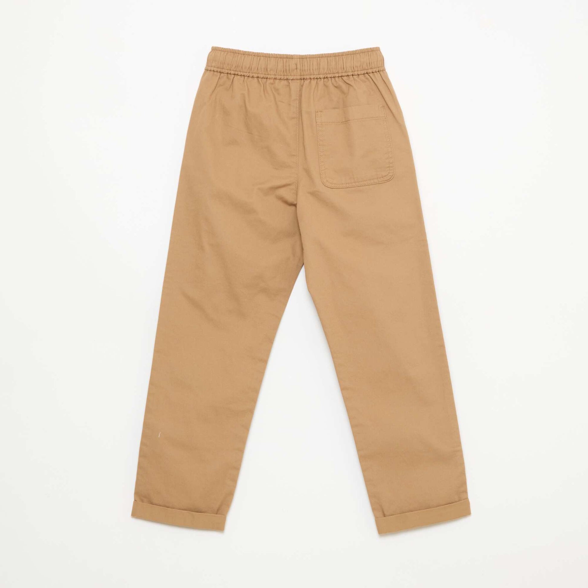 Jogpant uni avec ourlets BEIGE