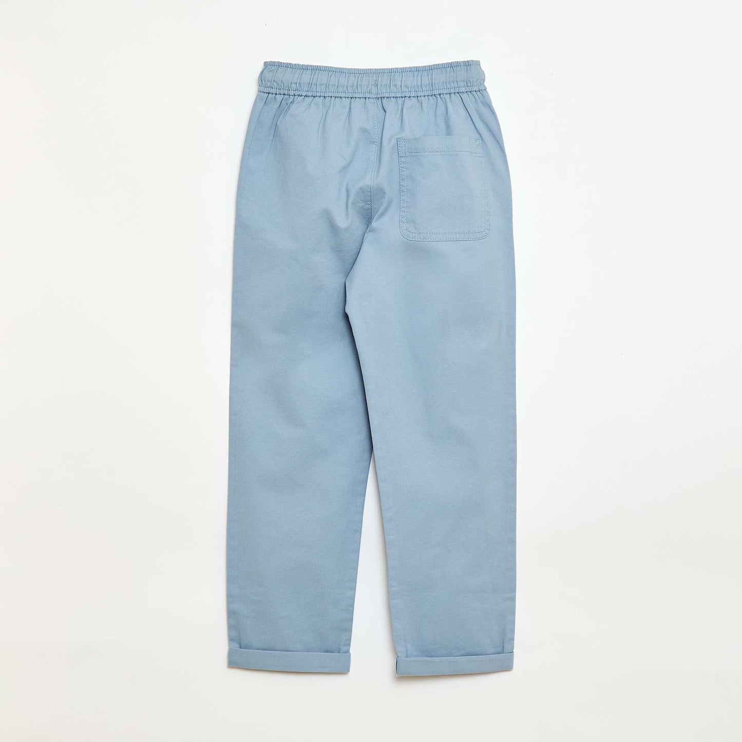 Jogpant uni avec ourlets BLEU