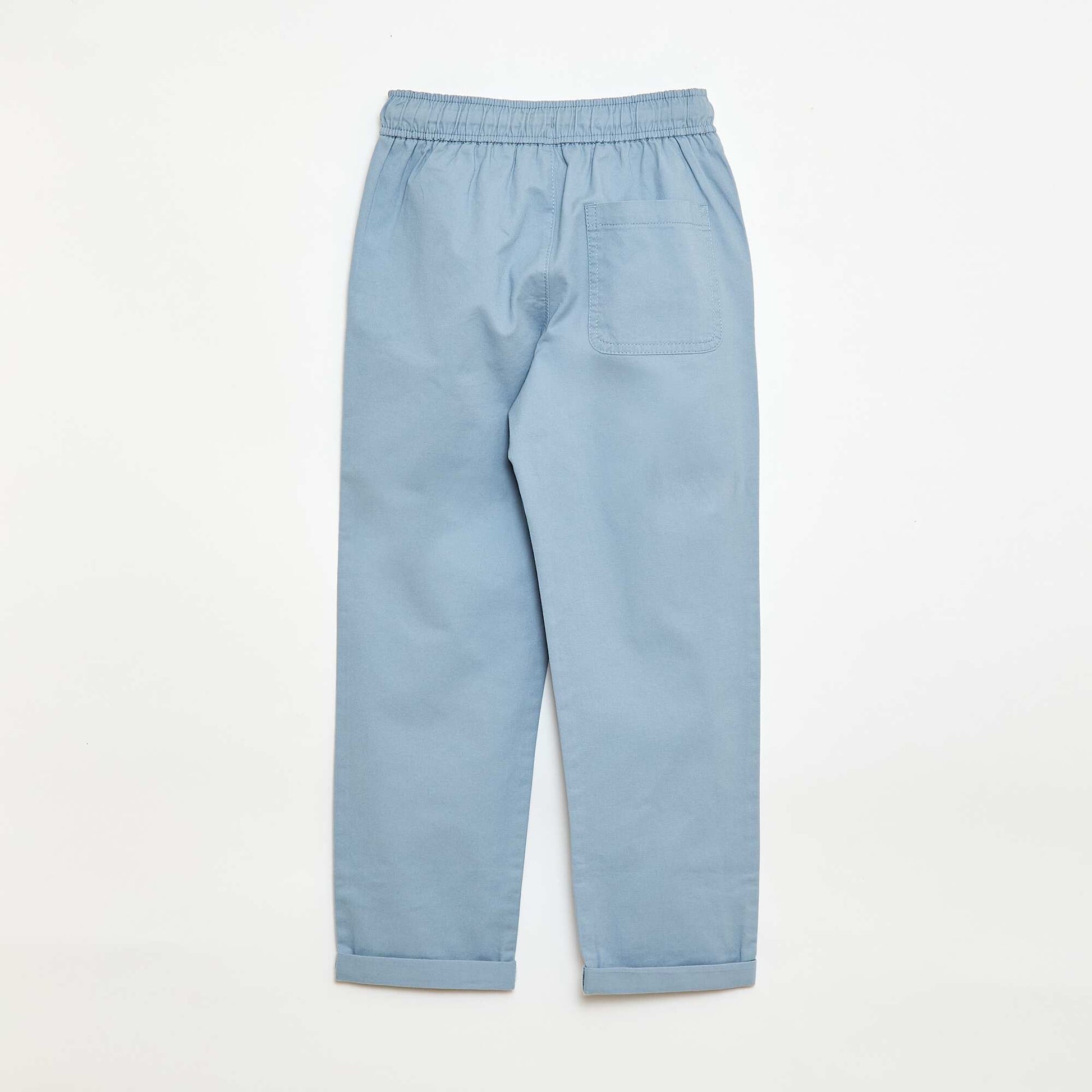Jogpant uni avec ourlets BLEU