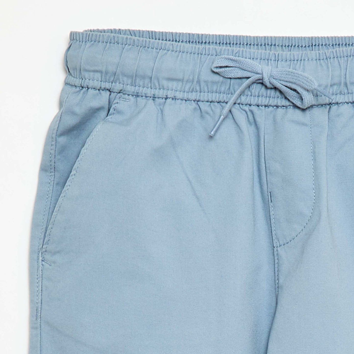 Jogpant uni avec ourlets BLEU