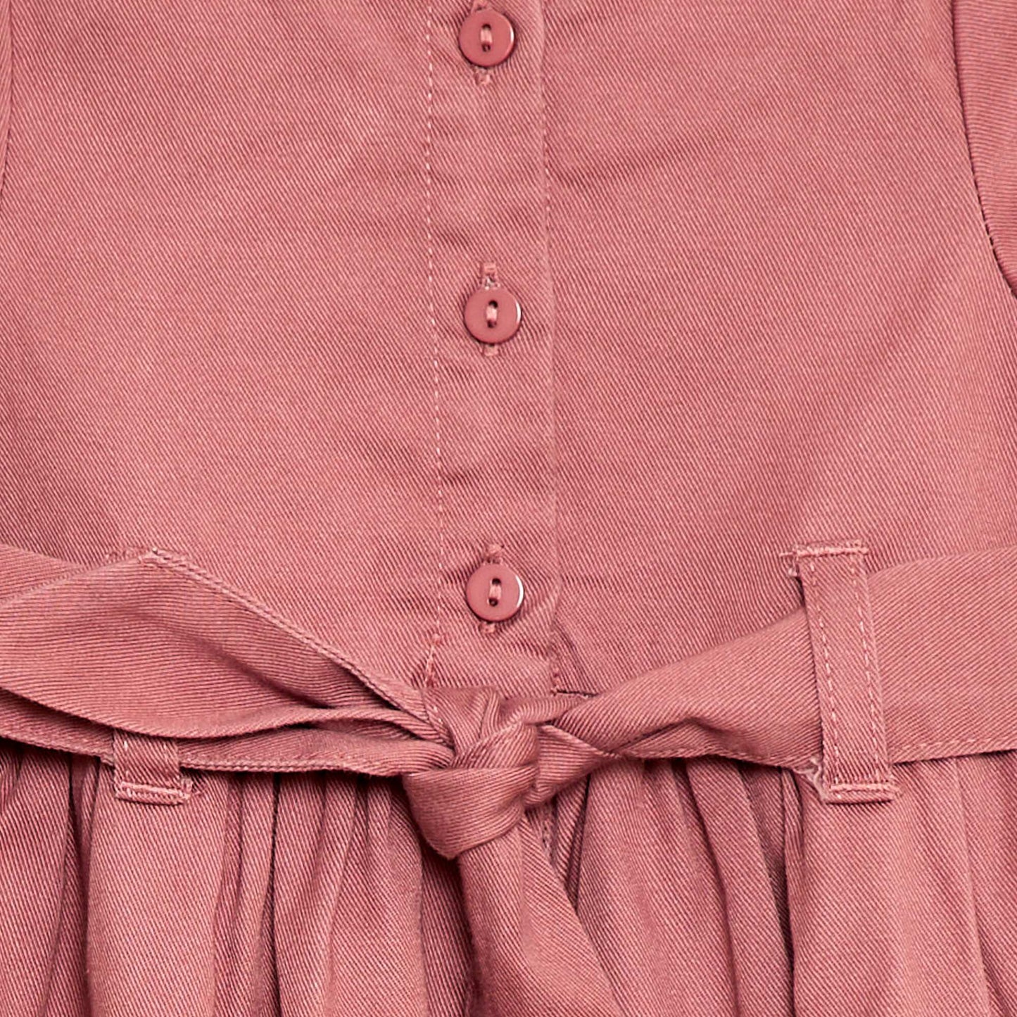 Robe avec manches courtes et ceinture à nouer ROSE