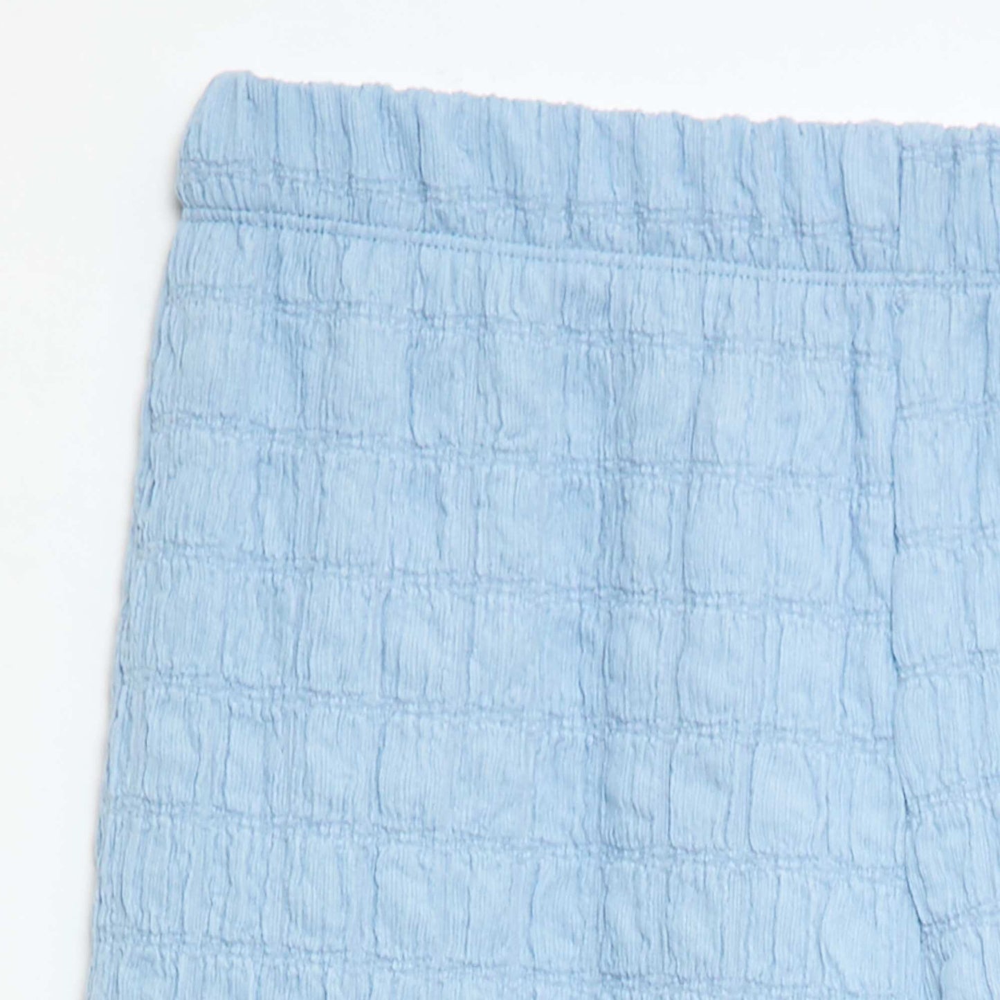 Pantalon large en maille stretch BLEU