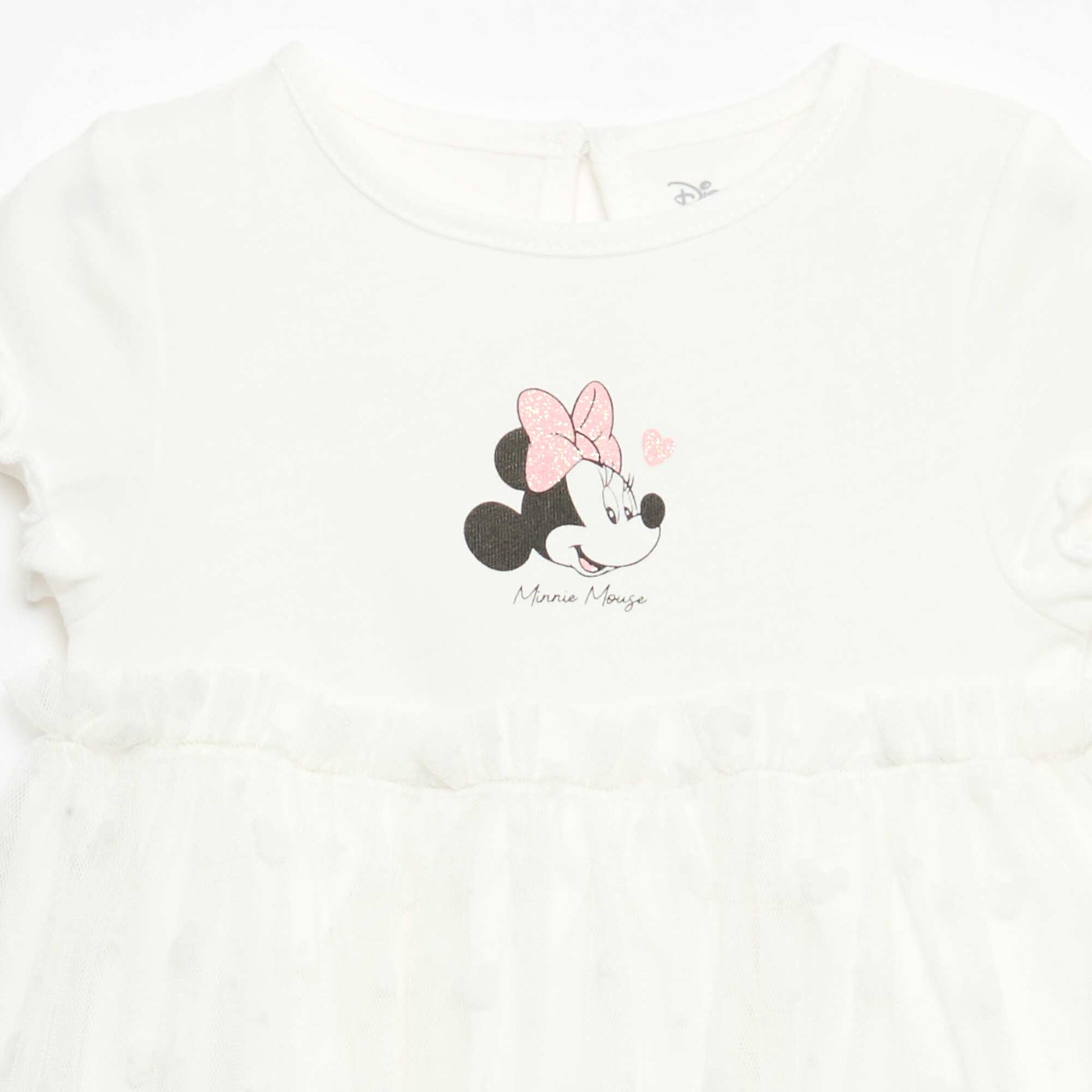 Robe 'Disney' 'Minnie' avec tulle en coton BLANC