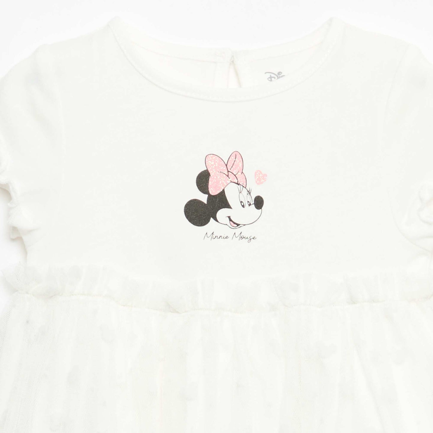 Robe 'Disney' 'Minnie' avec tulle en coton BLANC