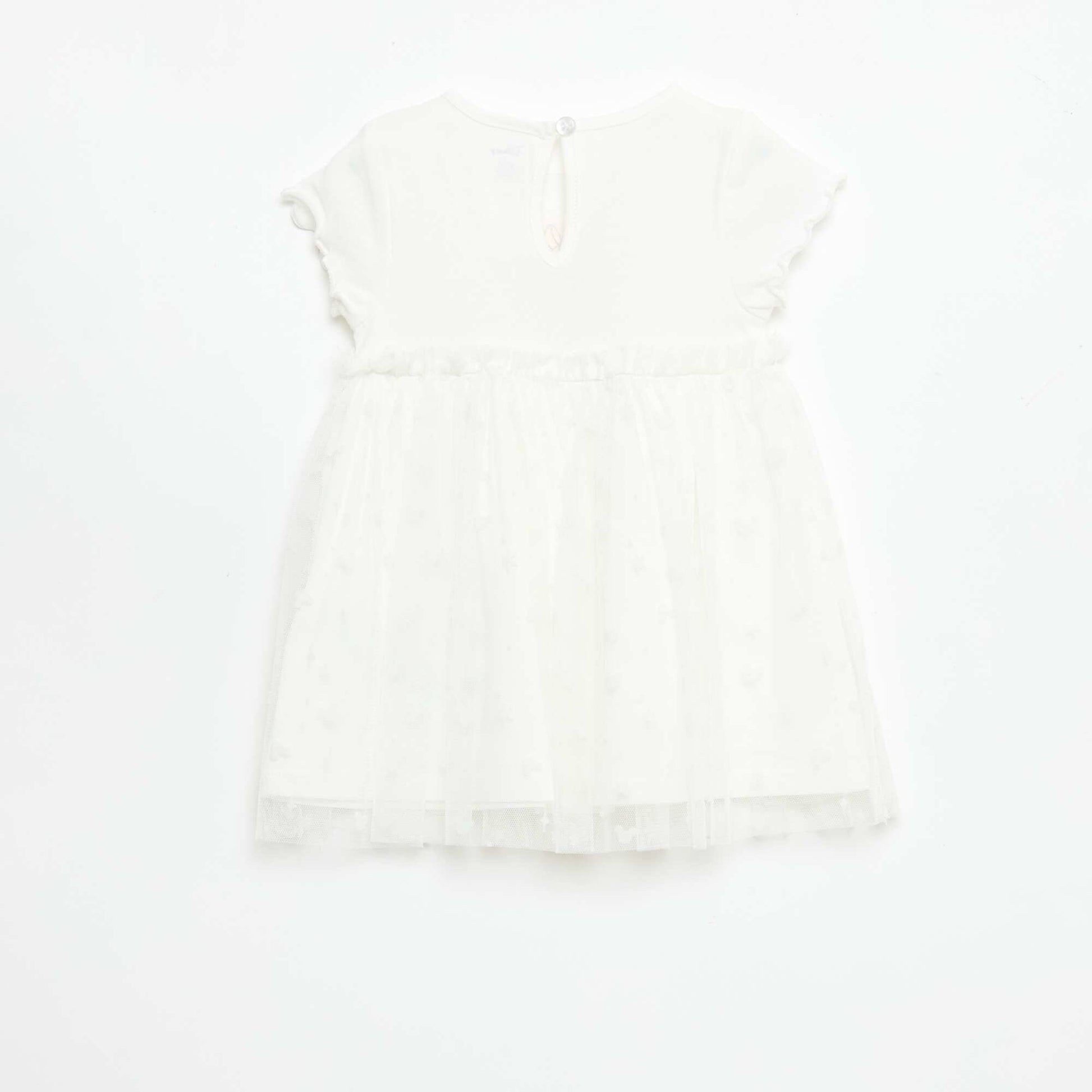 Robe 'Disney' 'Minnie' avec tulle en coton BLANC