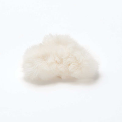 Pinces crabe en maille peluche BLANC