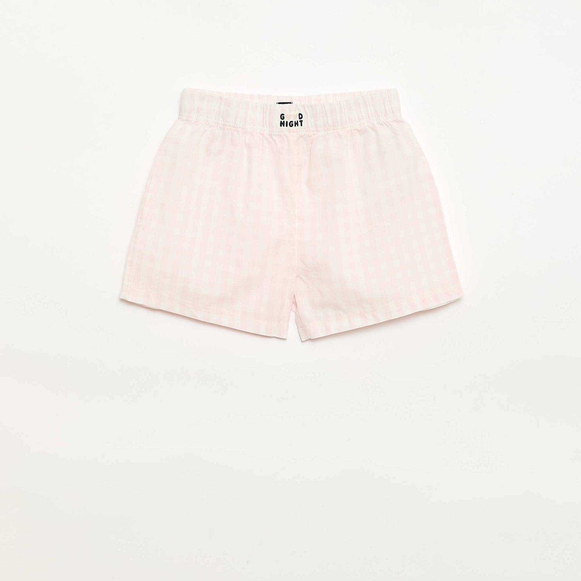 Ensemble de 2 shorts de nuit en popeline de coton ROSE