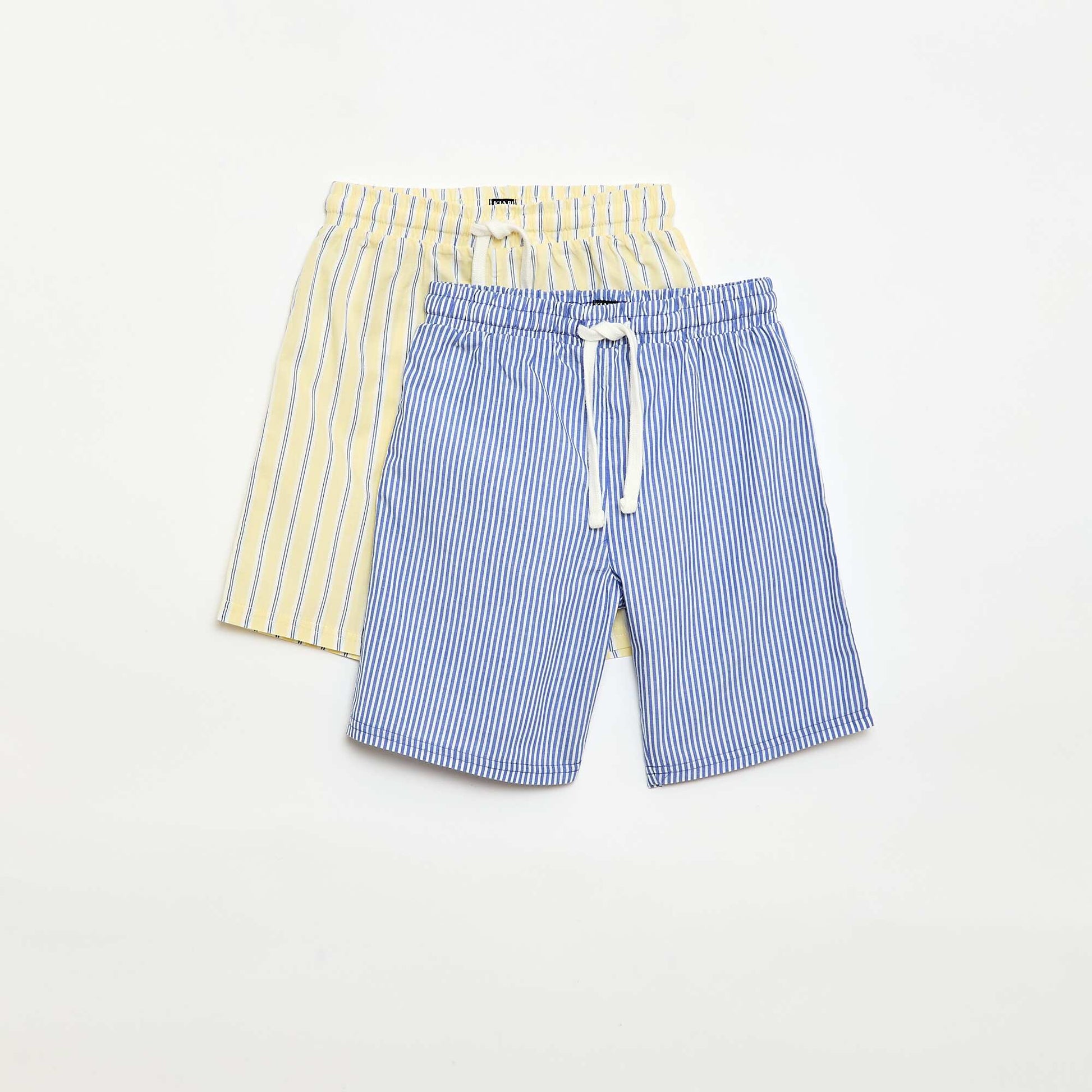 Lot de 2 shorts rayés BLEU