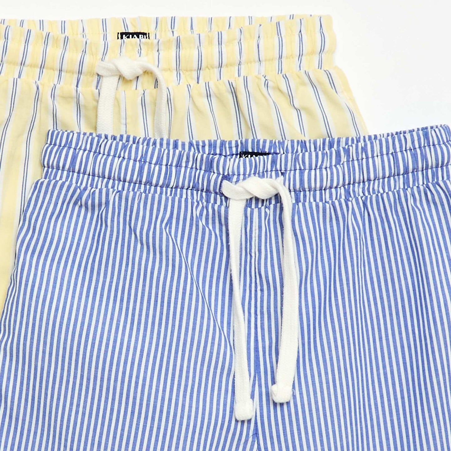 Lot de 2 shorts rayés BLEU