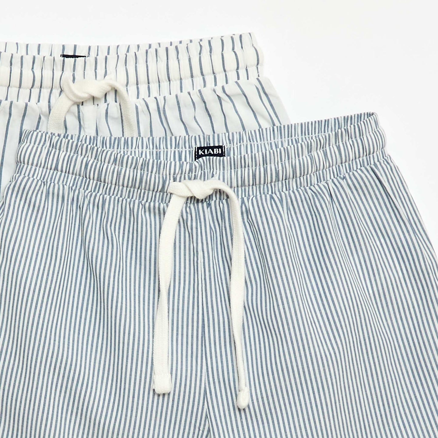 Lot de 2 shorts rayés BLEU