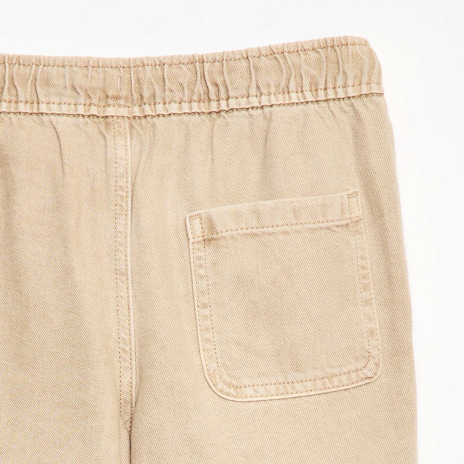 Bermuda en twill BEIGE