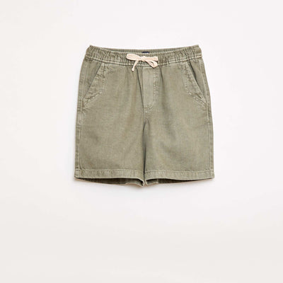 Bermuda en twill VERT