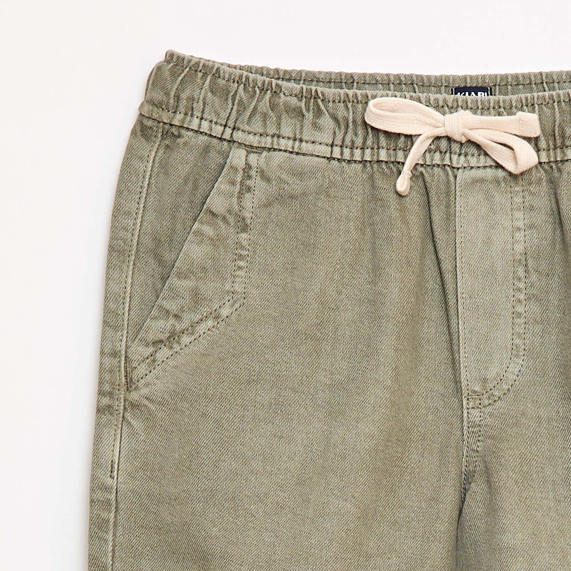 Bermuda en twill VERT