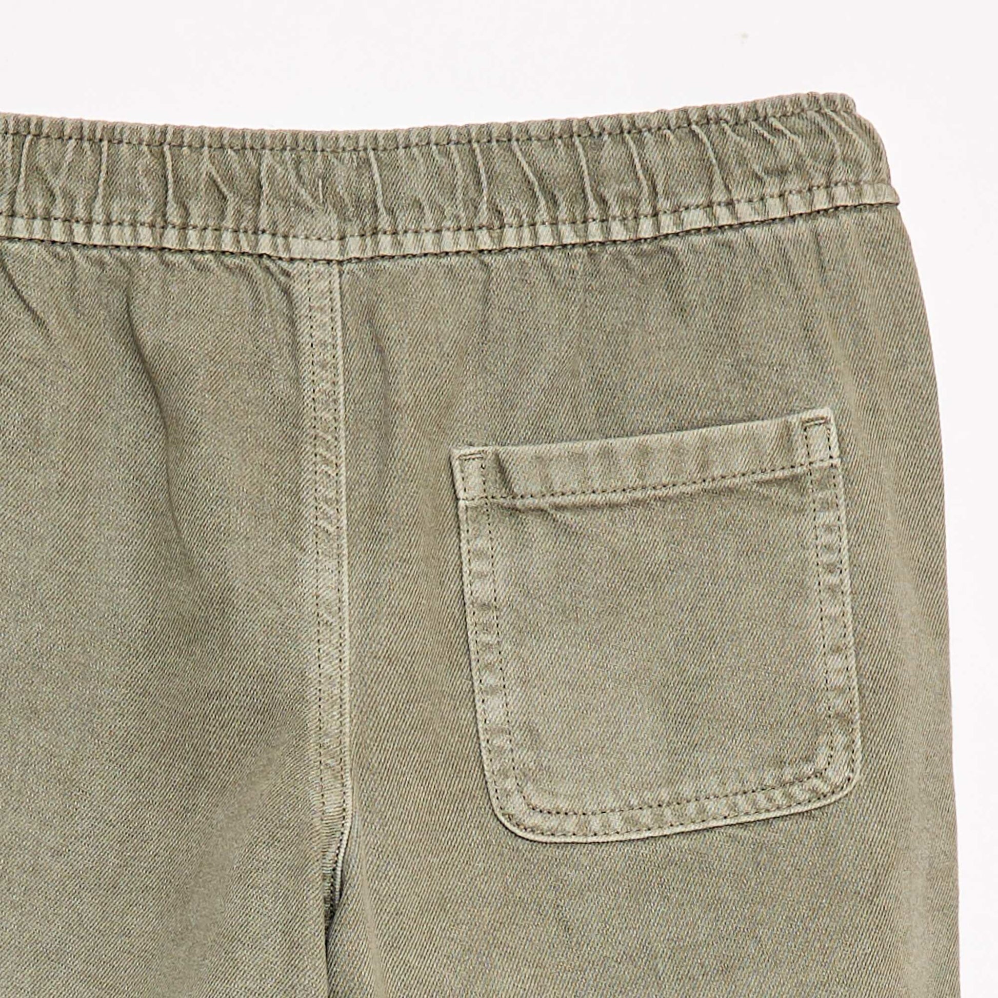 Bermuda en twill VERT