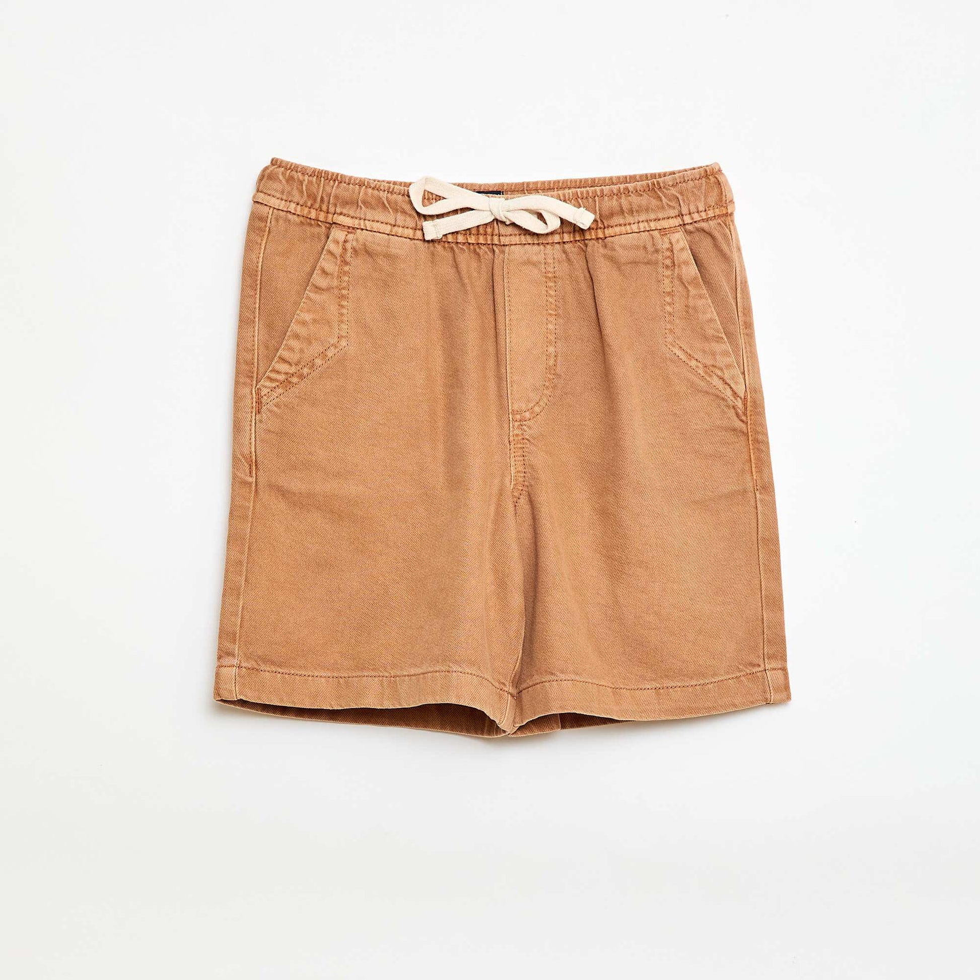 Bermuda en twill JAUNE