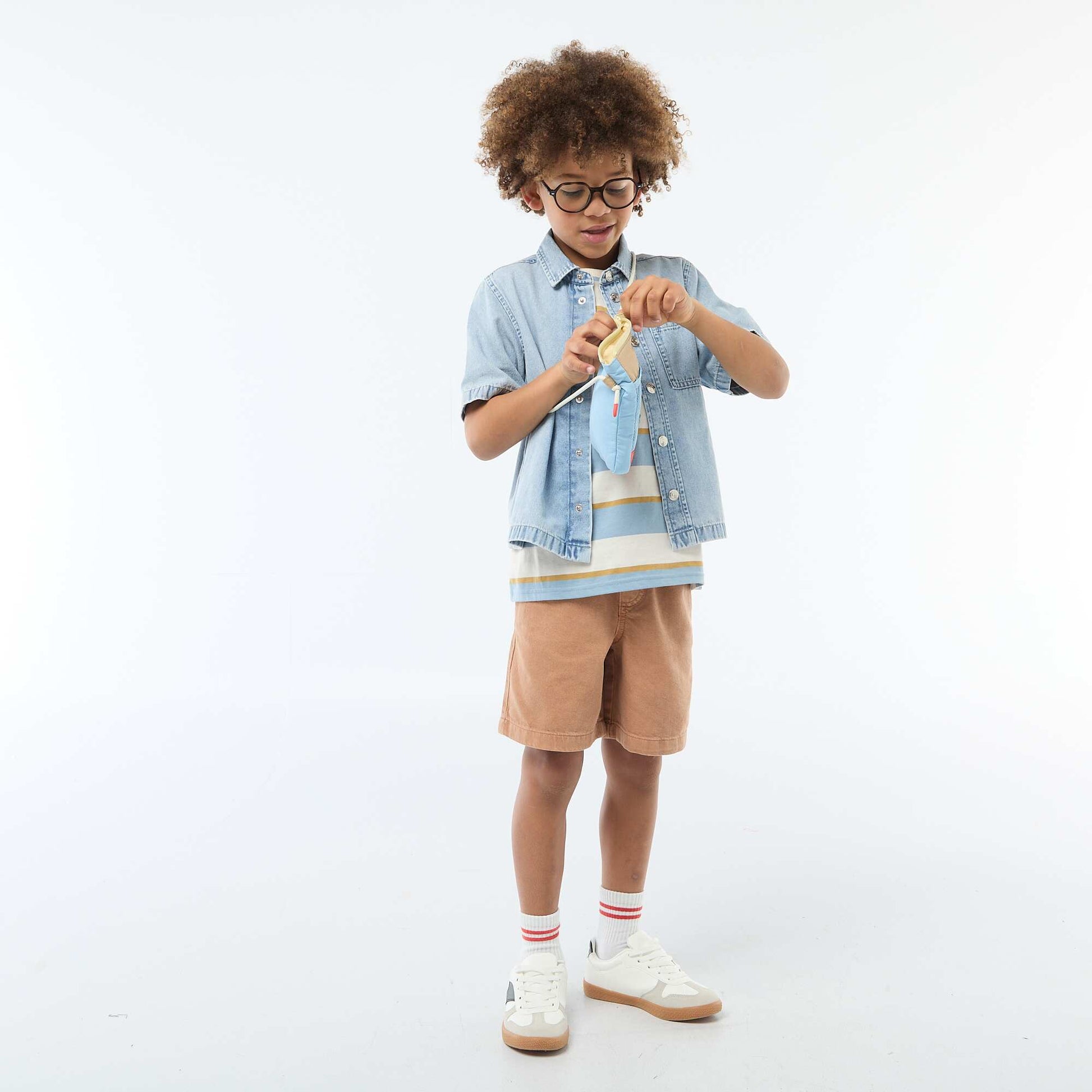 Bermuda en twill JAUNE