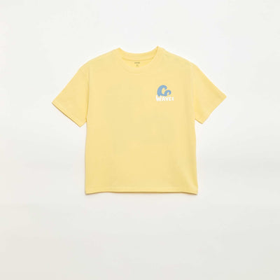 T-shirt oversize imprimé JAUNE