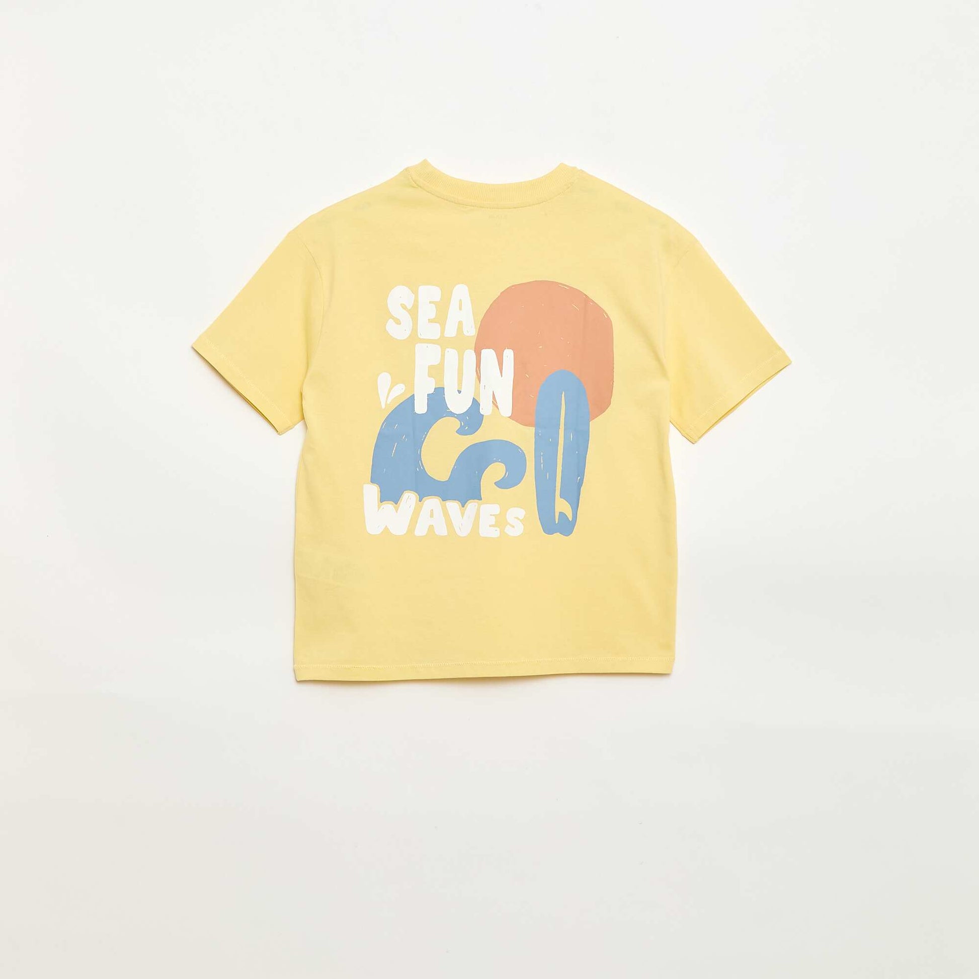 T-shirt oversize imprimé JAUNE