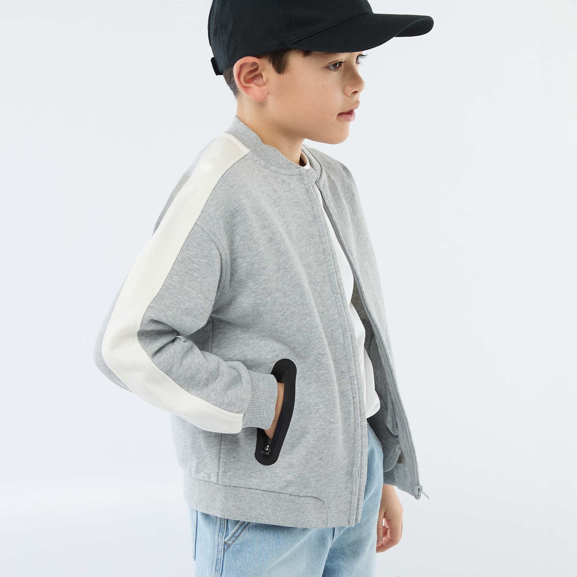Veste de jogging bicolore GRIS