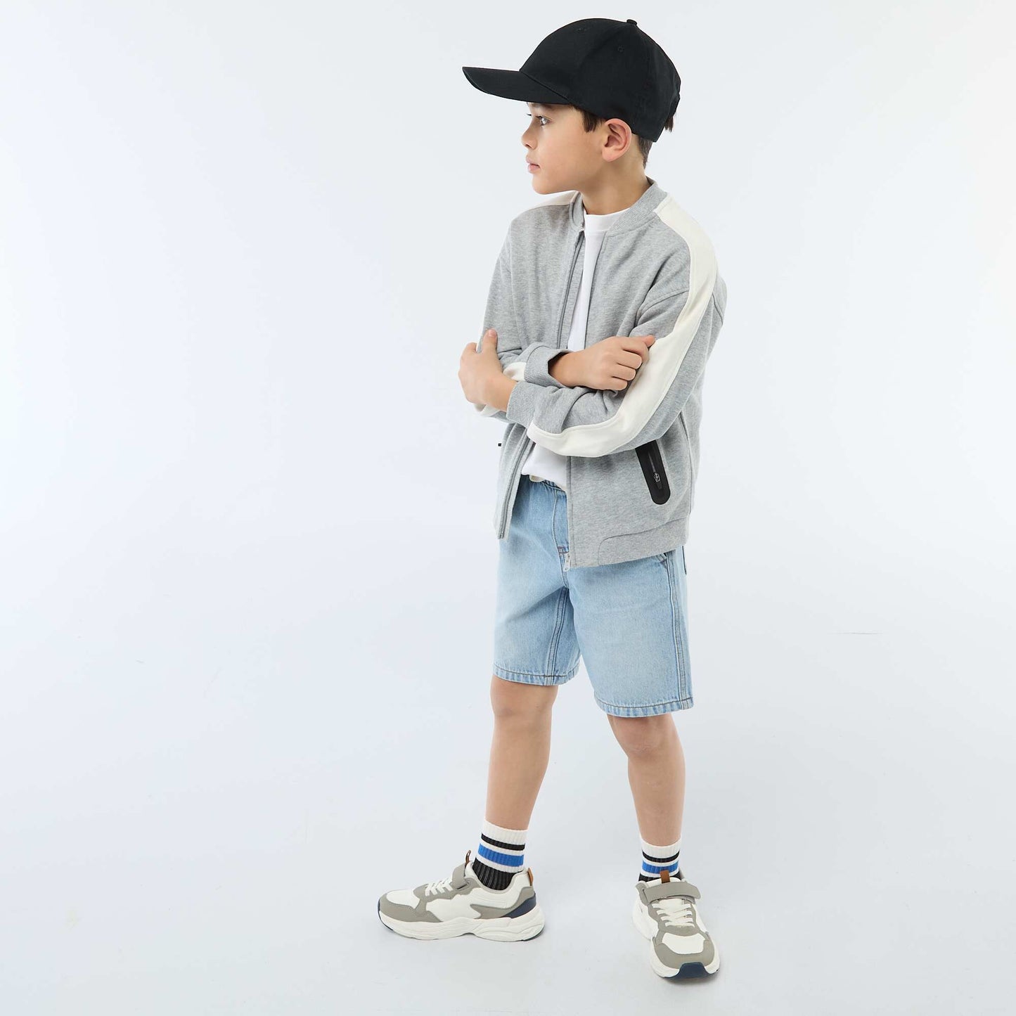 Veste de jogging bicolore GRIS