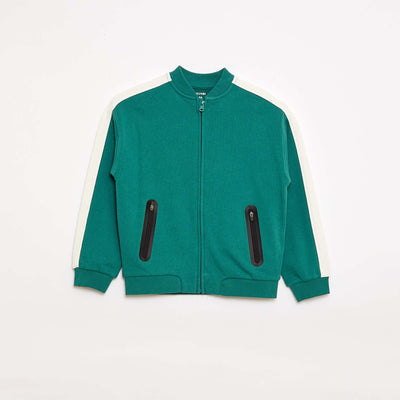 Veste de jogging bicolore VERT
