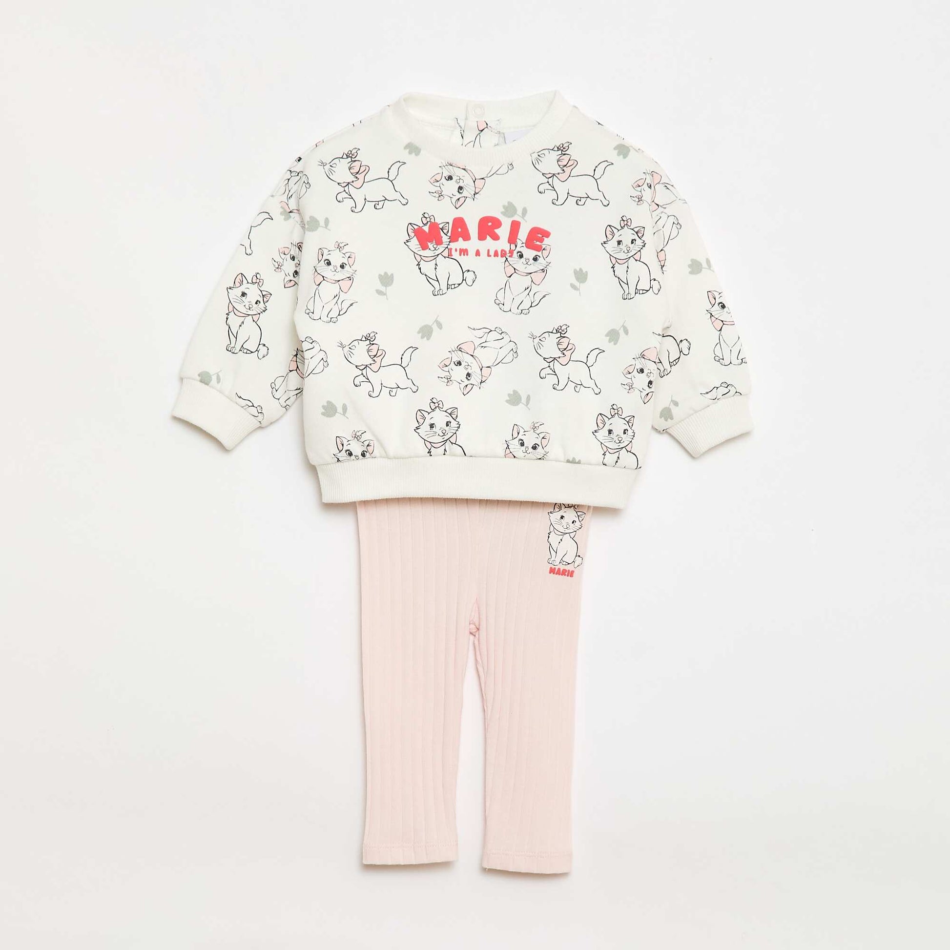 Ensemble Sweat-shirt + leggings 'Disney' BLANC