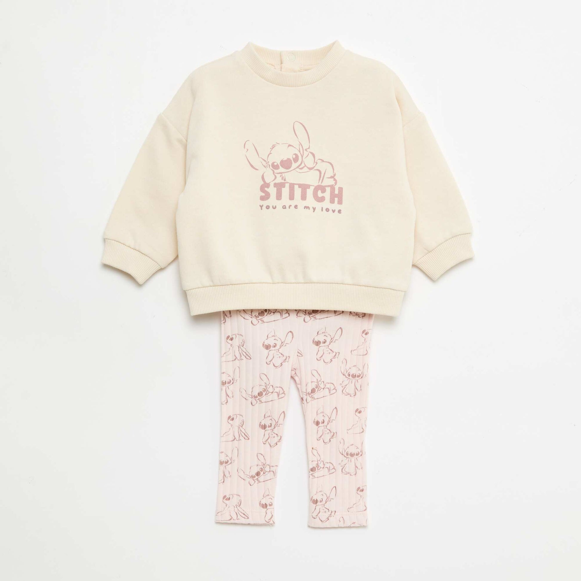 Ensemble Sweat-shirt + leggings 'Disney' BEIGE