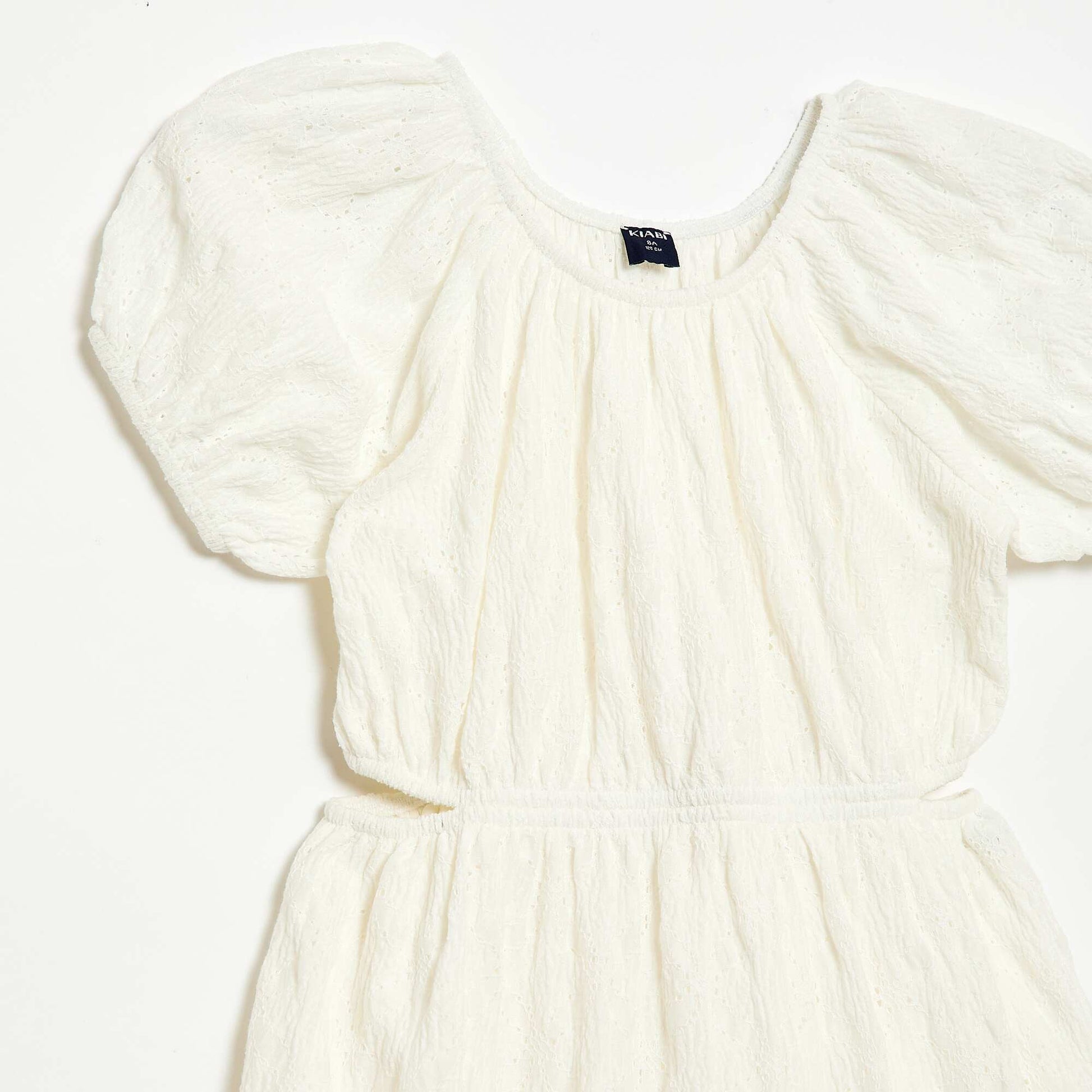 Robe en broderie anglaise BLANC