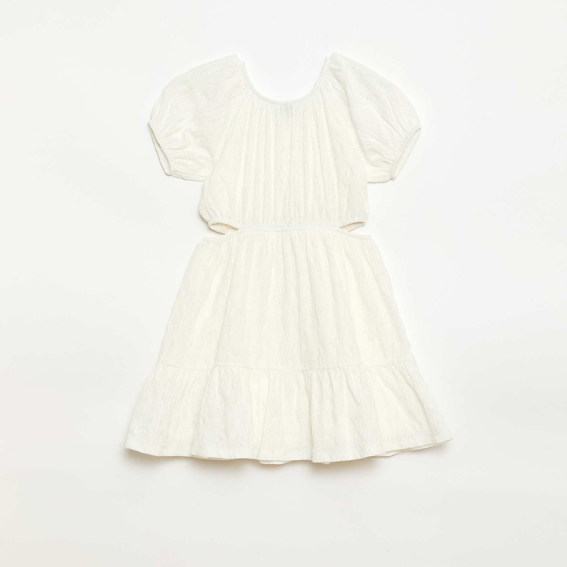 Robe en broderie anglaise BLANC