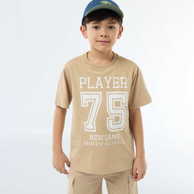 T-shirt esprit basketball BEIGE