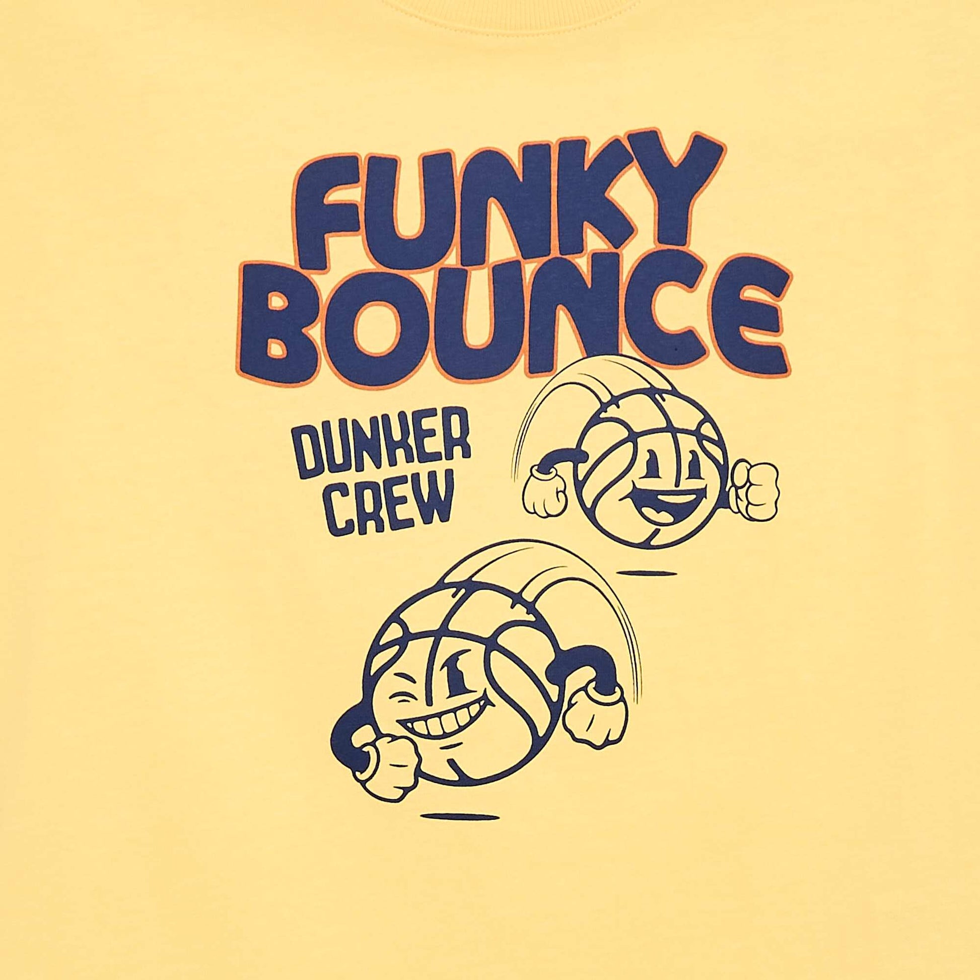 T-shirt manches courtes imprimé devant JAUNE
