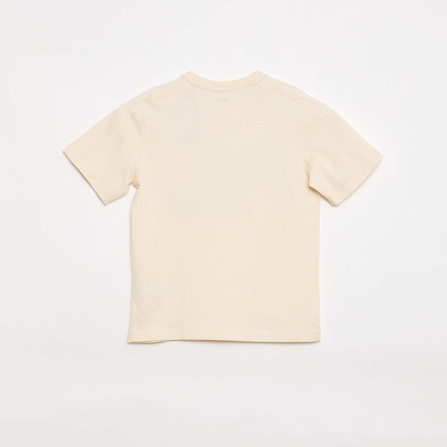 T-shirt imprimé à message BEIGE