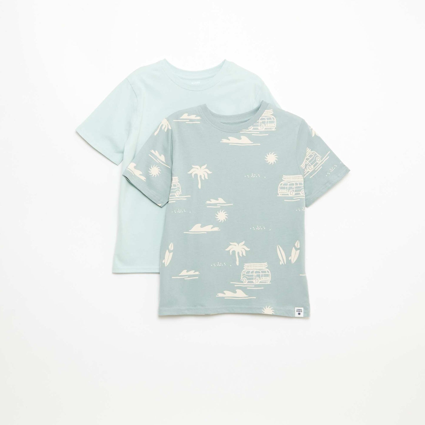 Lot de 2 T-shirts BLEU