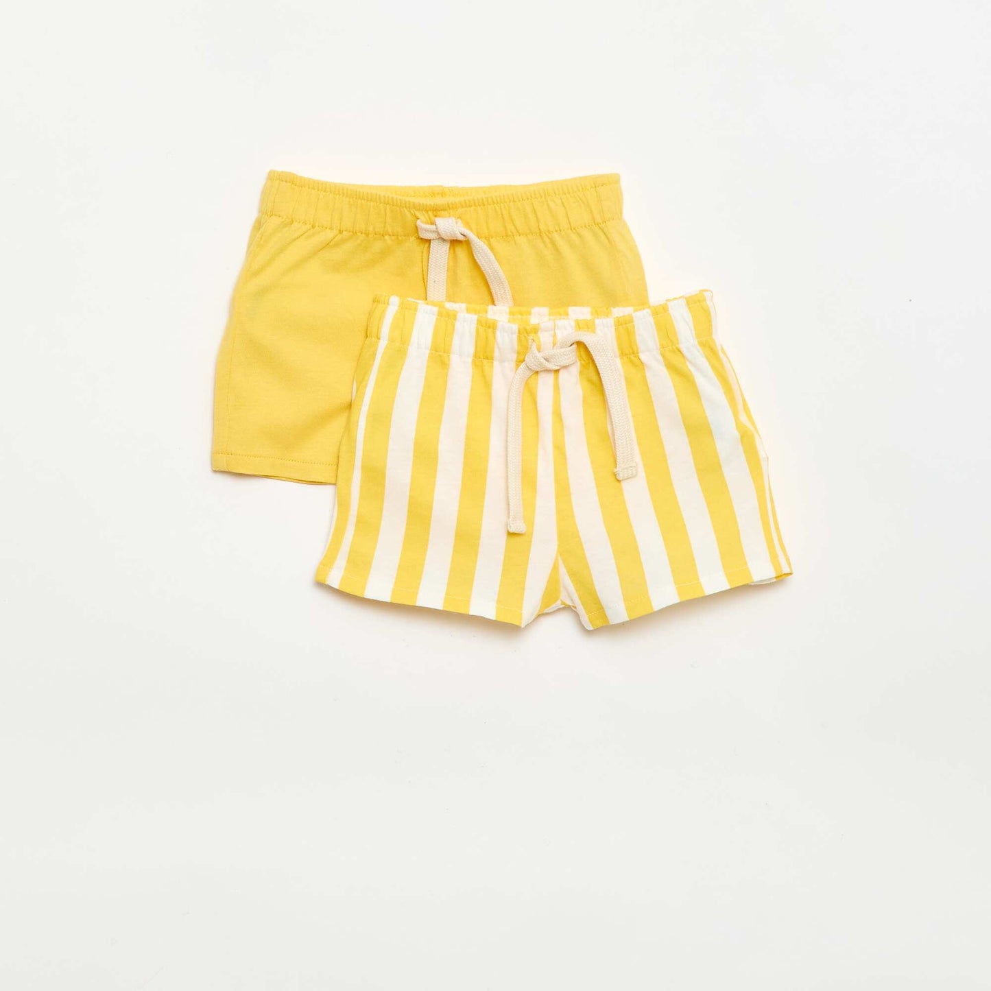 Lot de 2 shorts en jersey JAUNE