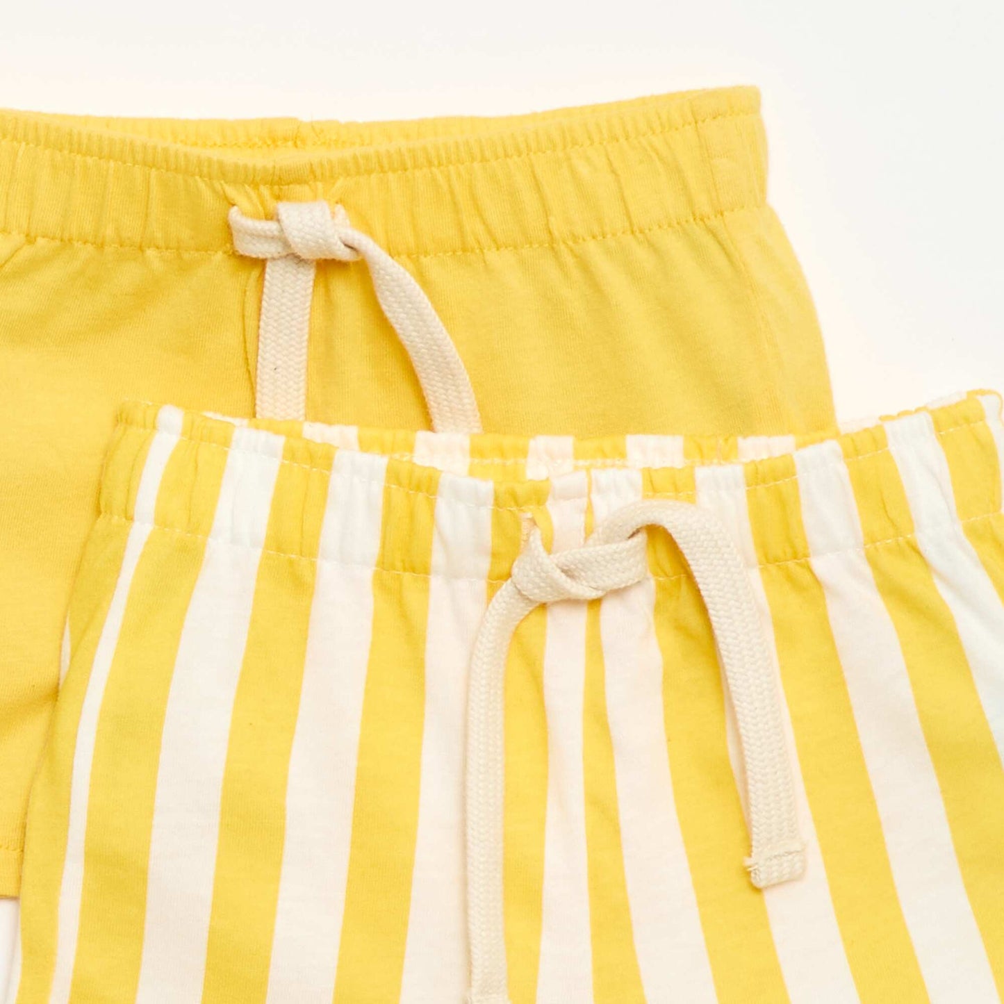 Lot de 2 shorts en jersey JAUNE