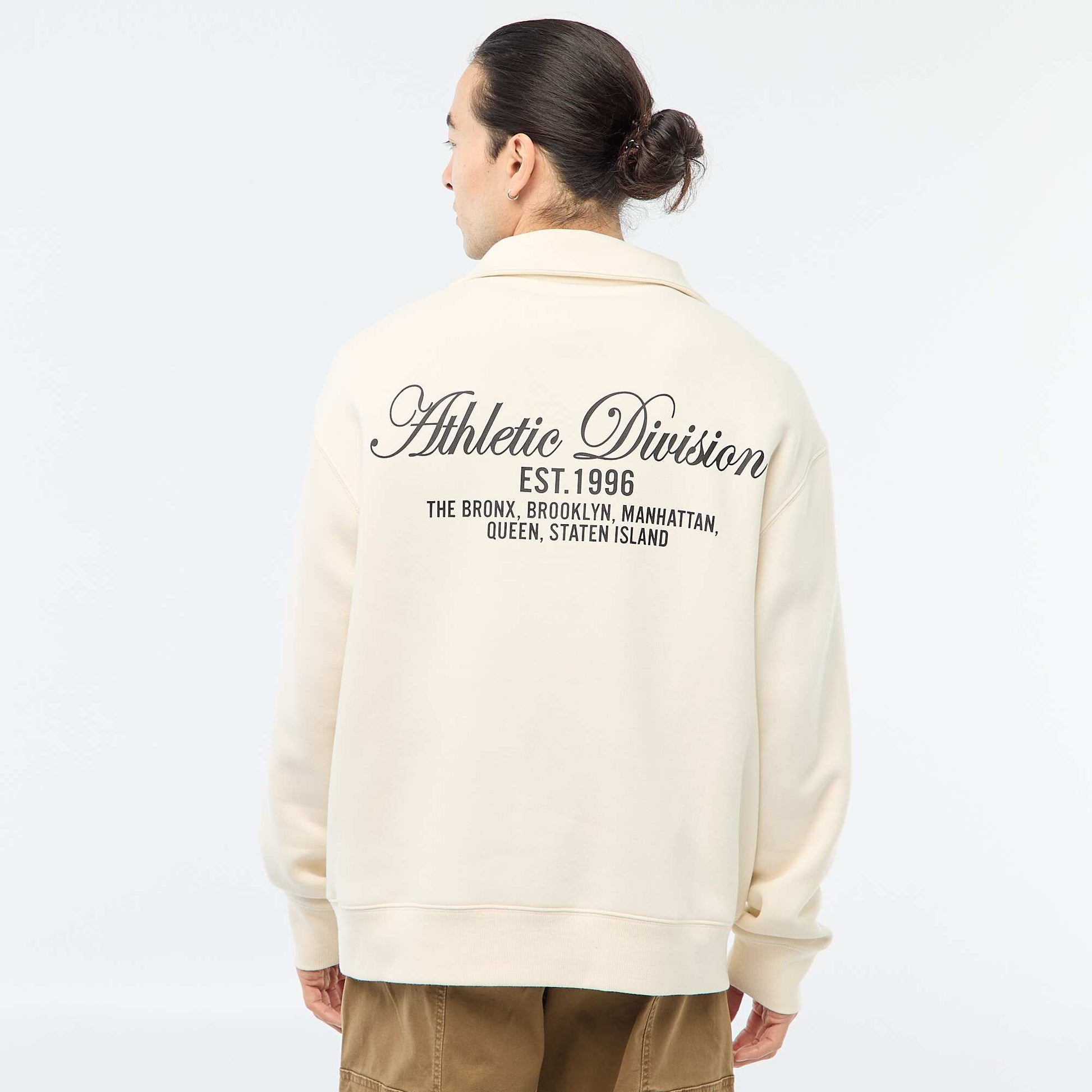 Sweat camionneur en molleton BEIGE
