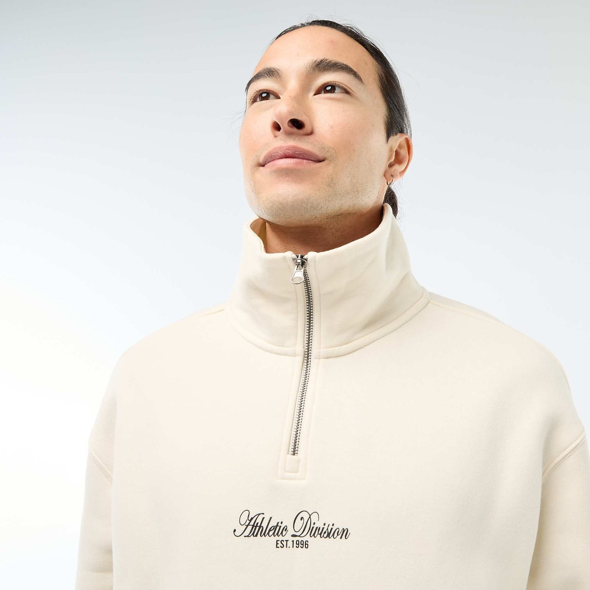 Sweat camionneur en molleton BEIGE
