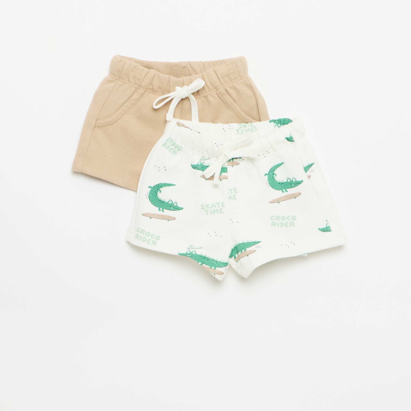 Lot de 2 shorts BLANC
