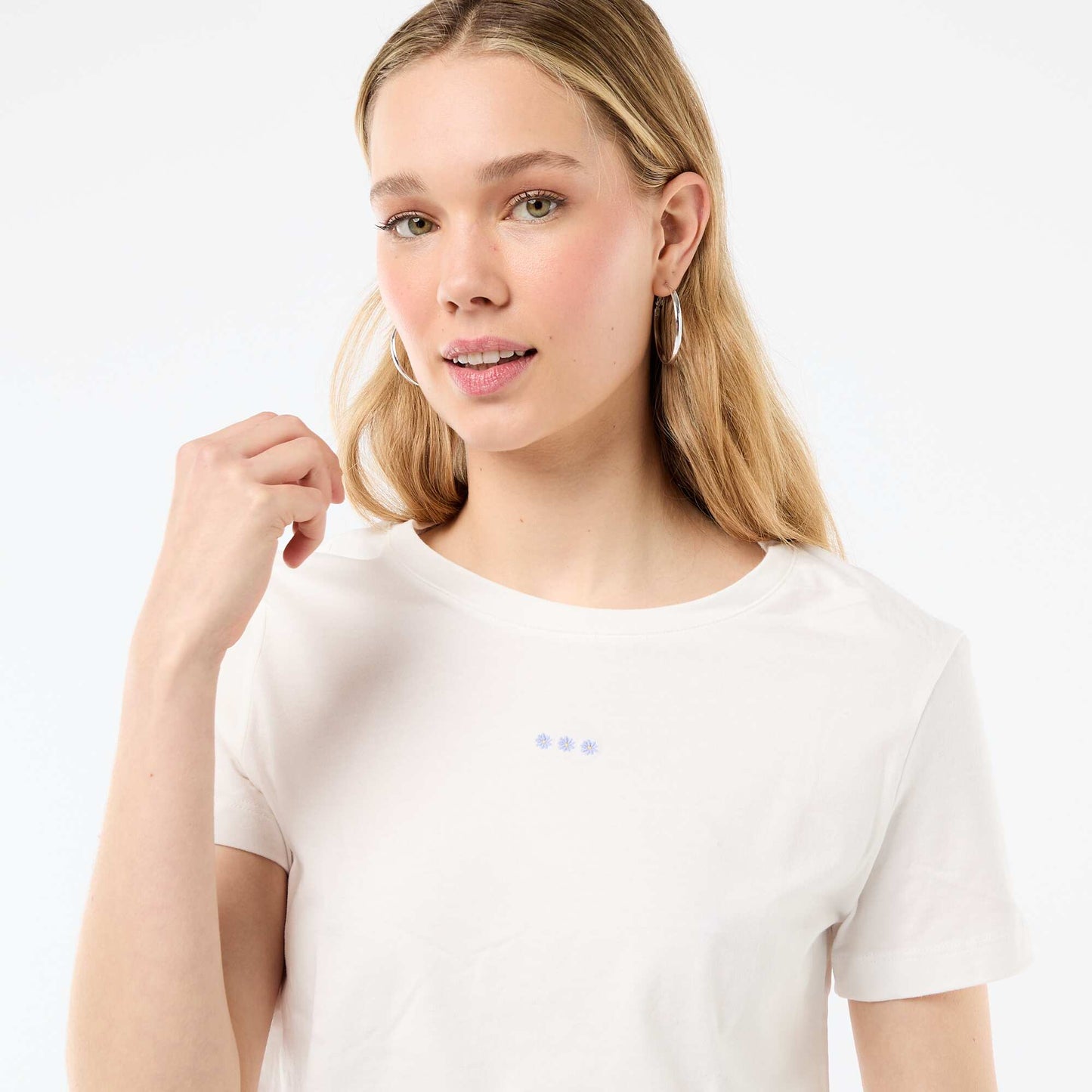 Ensemble pyjama long t-shirt + pantalon à carreaux -  2 pièces BLEU