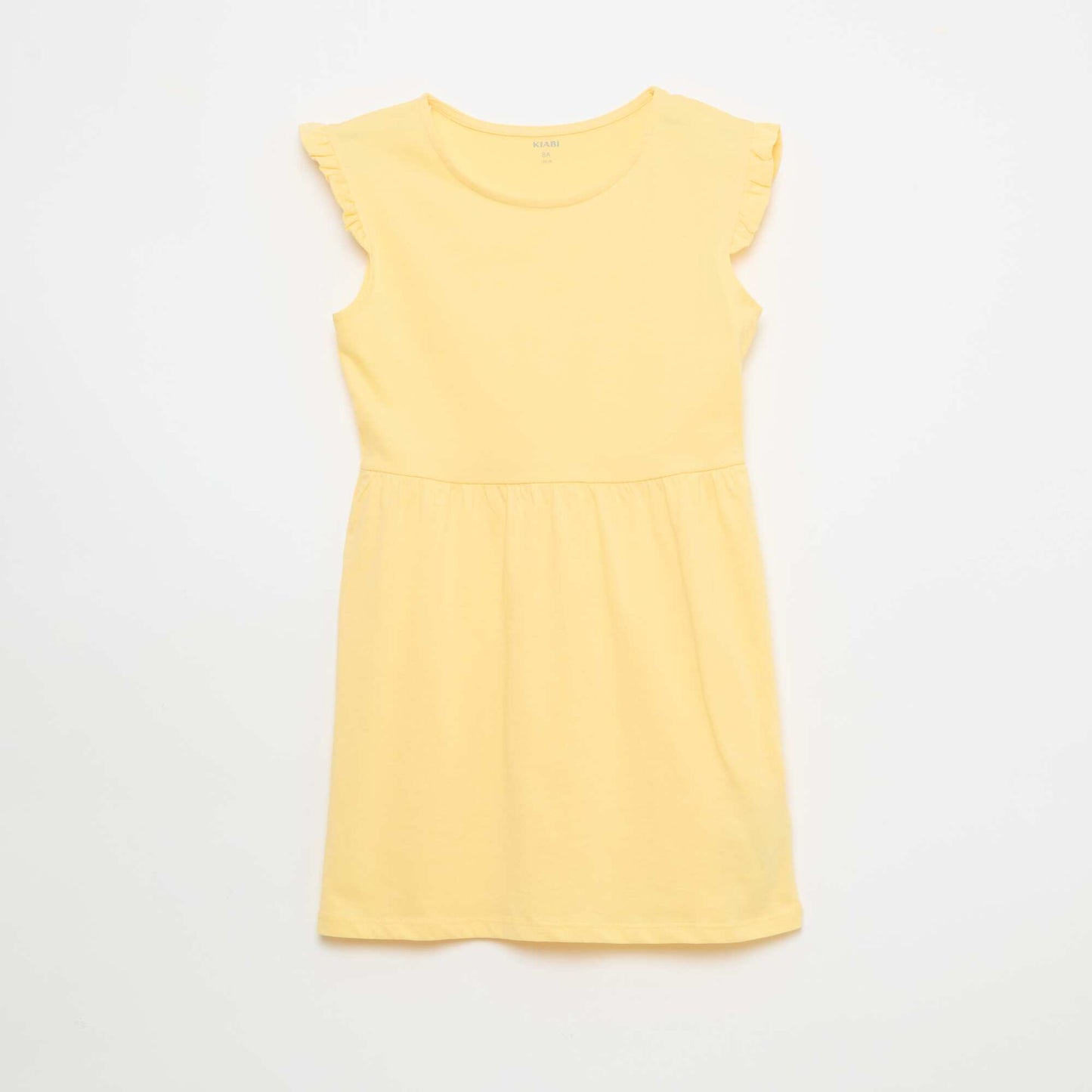 Lot de 2 robes en jersey sans manches avec volants JAUNE